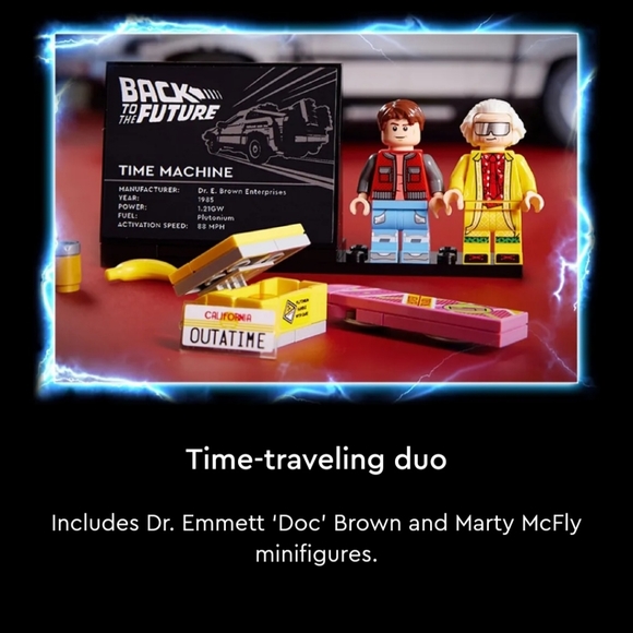 Lego Back To The Furure DeLorean Time Machine Set (10300) 1872 pcs - Picture 7 of 11
